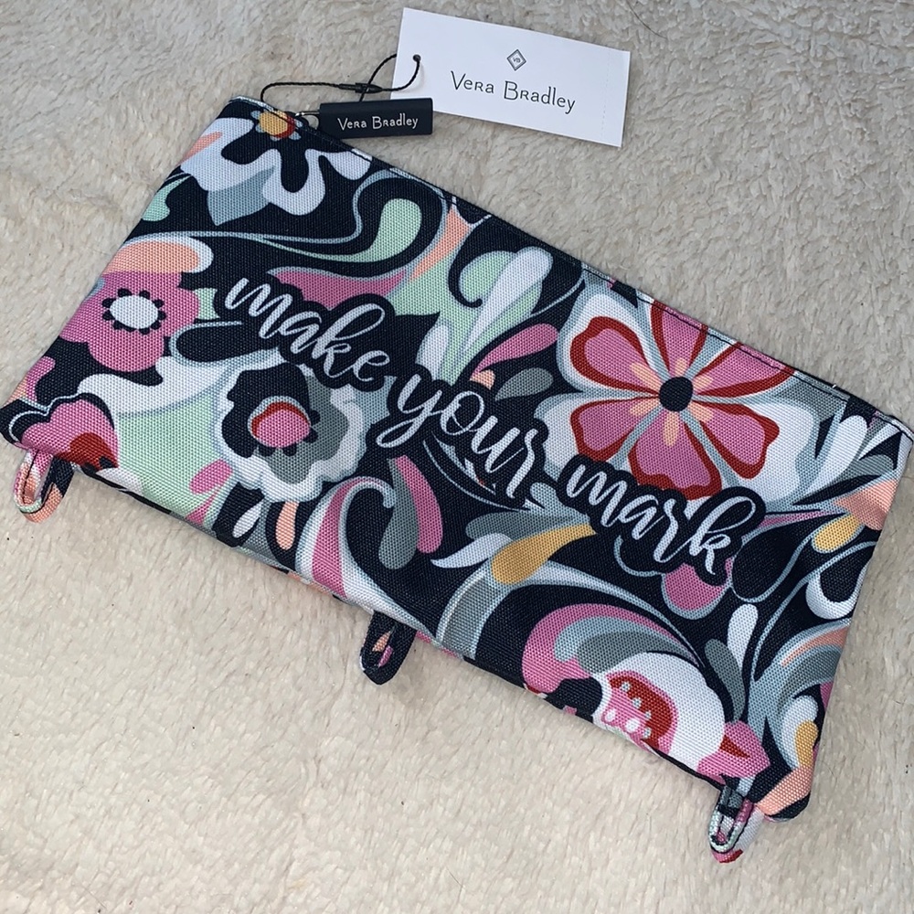 NWT Vera Bradley Pencil Pouch “Make your Mark” Art Binder Mod Paisley